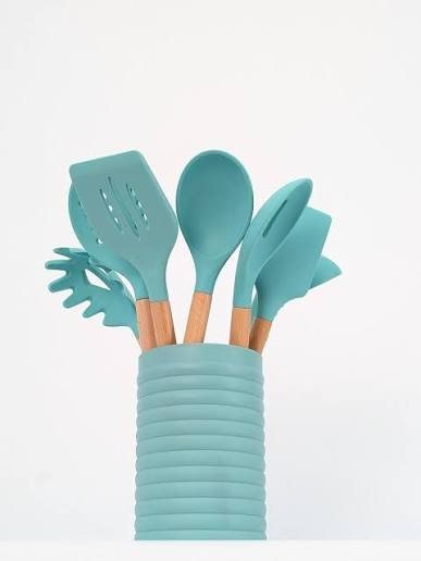 Silicone cooking utensil set
